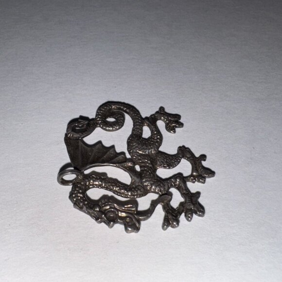 Sterling Silver Asian Dragon Pendant - Picture 7 of 16